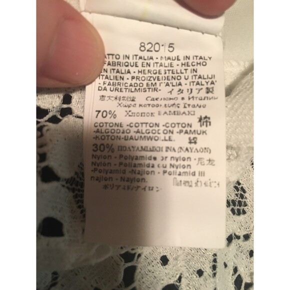 🎯3 for $30🎯 NWT Rinascimento M white lace faux wrap Giacca Jacket Romance - Picture 5 of 10